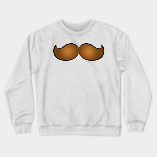 mustache red Crewneck Sweatshirt by yinon-h